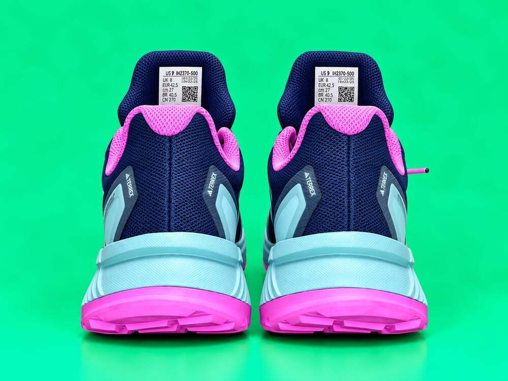 Adidas Terrex Soulstride Trail Running Shoes Blue Pink - Picture 3 of 5